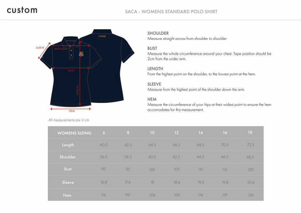 Womens Polo Shirt Navy & Gold Emblem