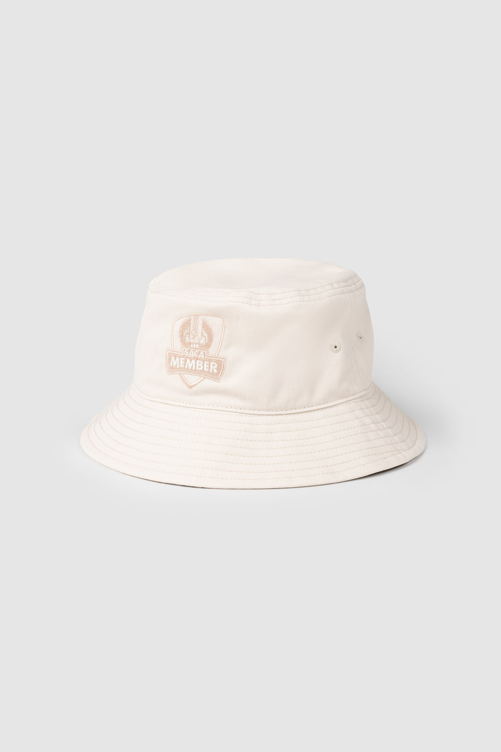 Embroidered Logo Bucket Hat Stone