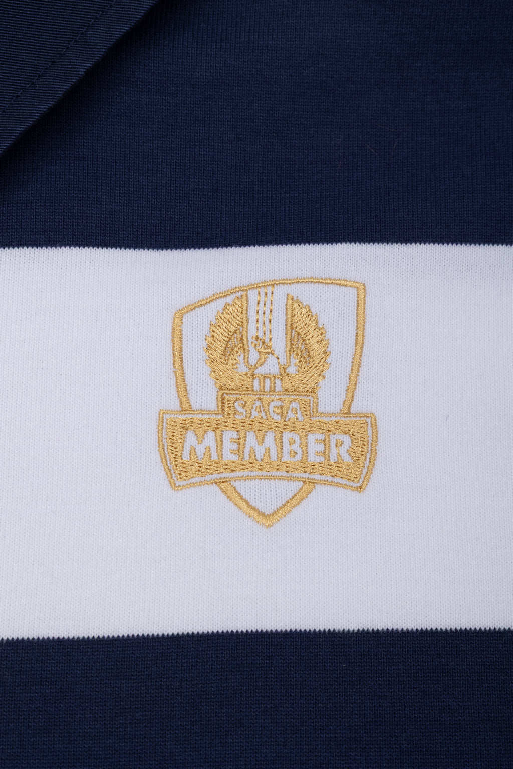 Unisex Rugby Navy & White Stripe