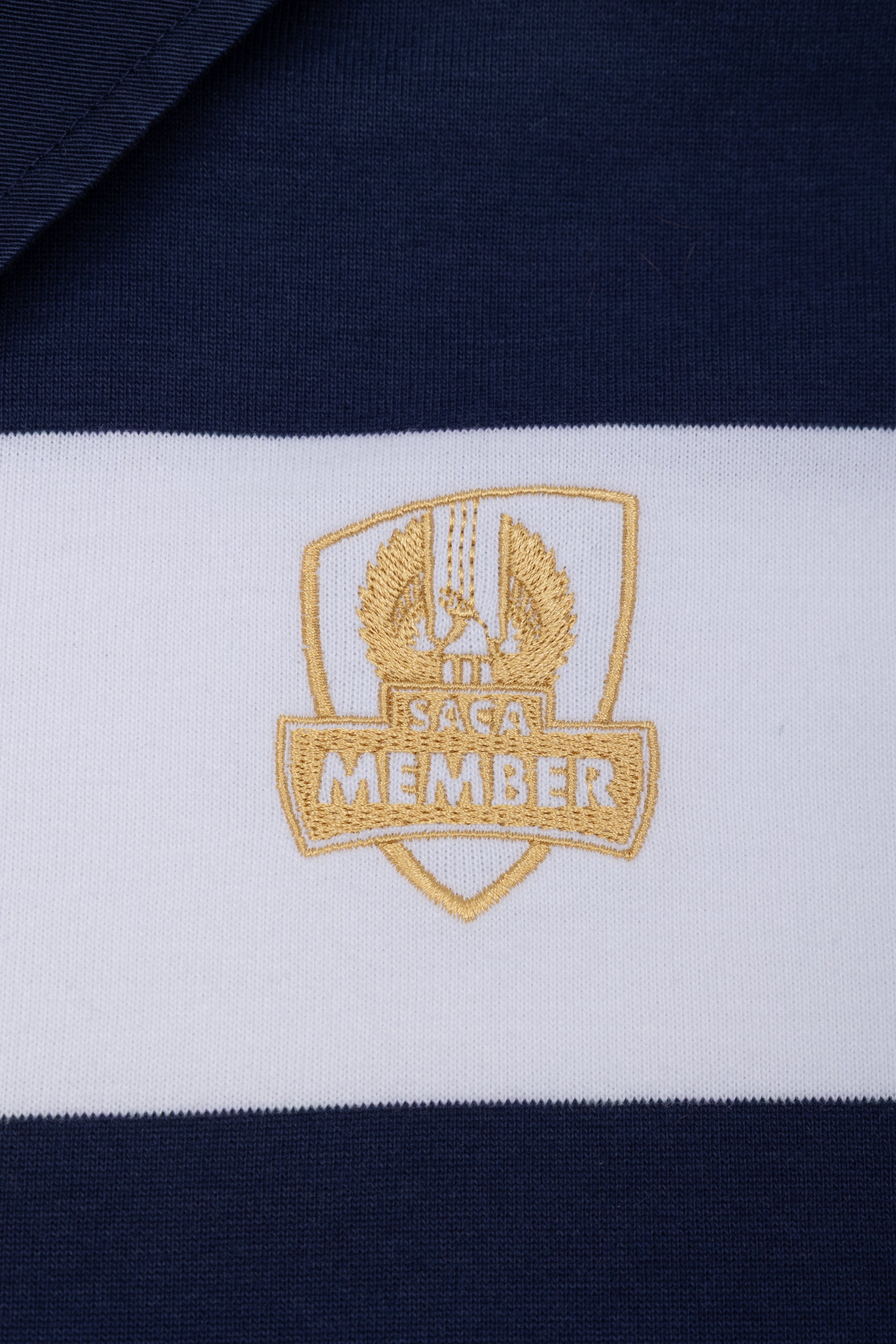 Unisex Rugby Navy & White Stripe