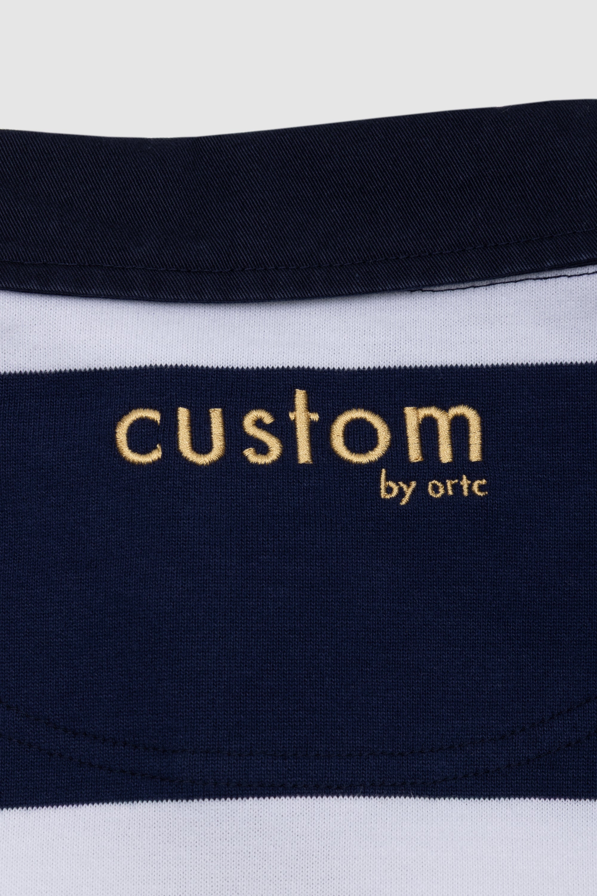 Unisex Rugby Navy & White Stripe