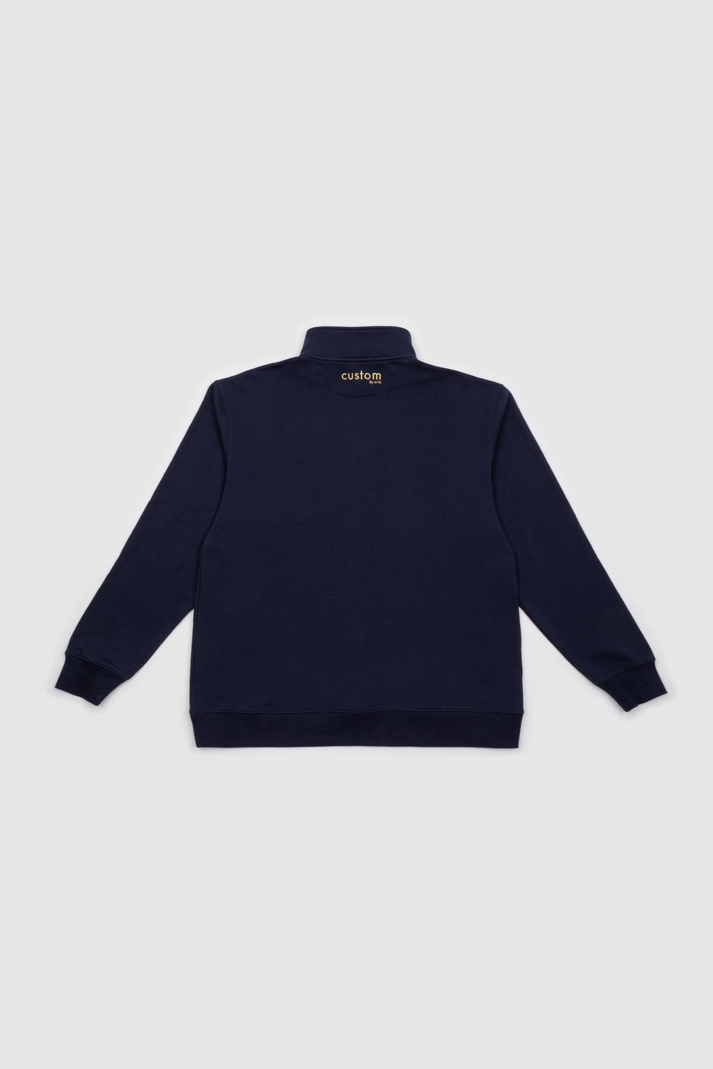 Women's Quarter Zip Navy & Gold Emblem