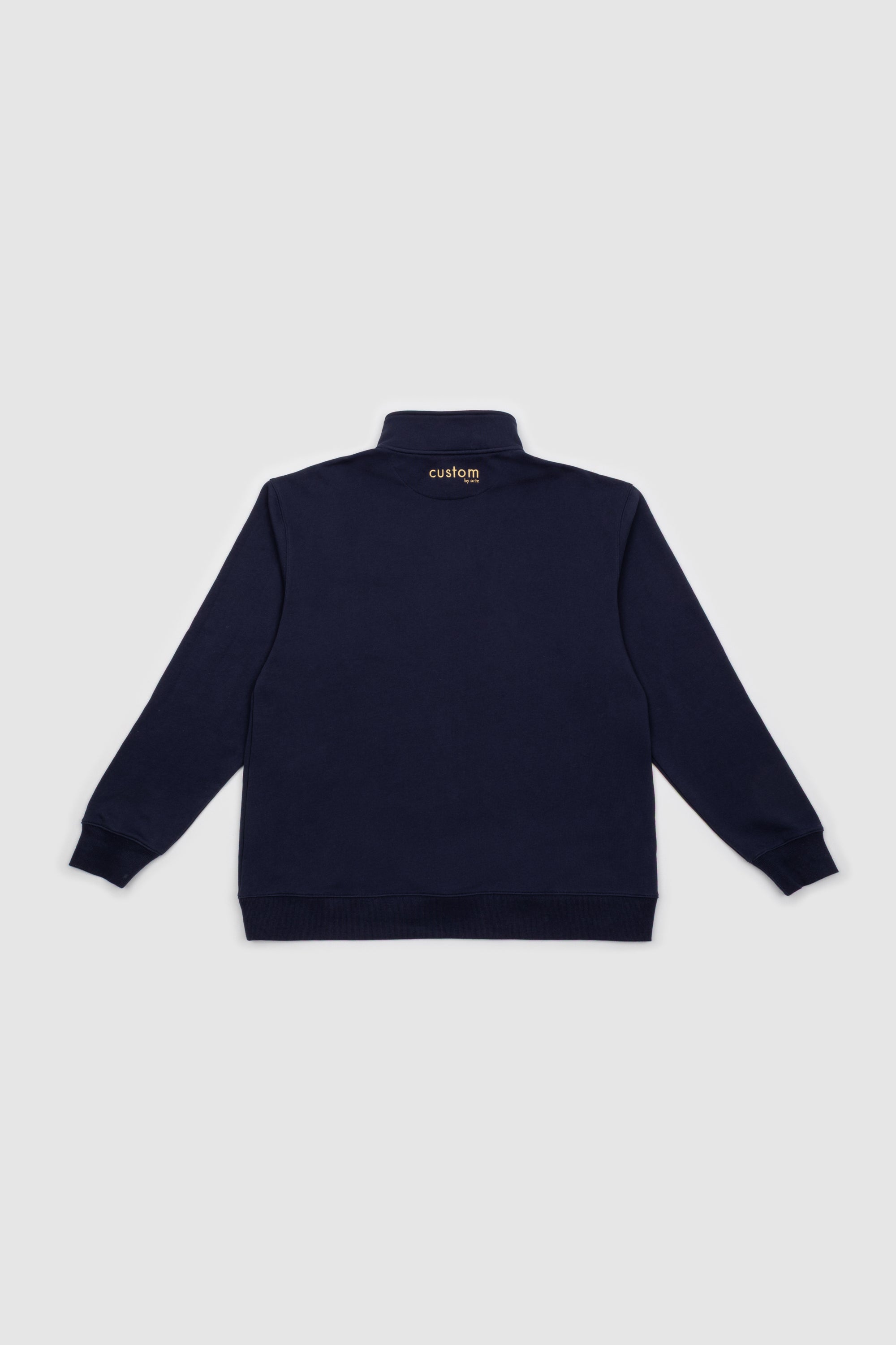 Women's Quarter Zip Navy & Gold Emblem